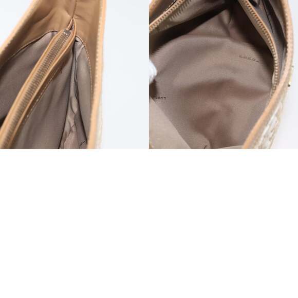 FENDI Zucca Canvas Shoulder Bag Straw Beige Gold - Picture 13 of 13